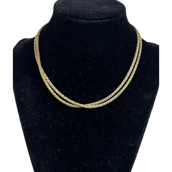 ITAOR Italy Sterling Silver Vermeil 925 Long Popcorn Chain Necklace - 30 in - Picture 9 of 15